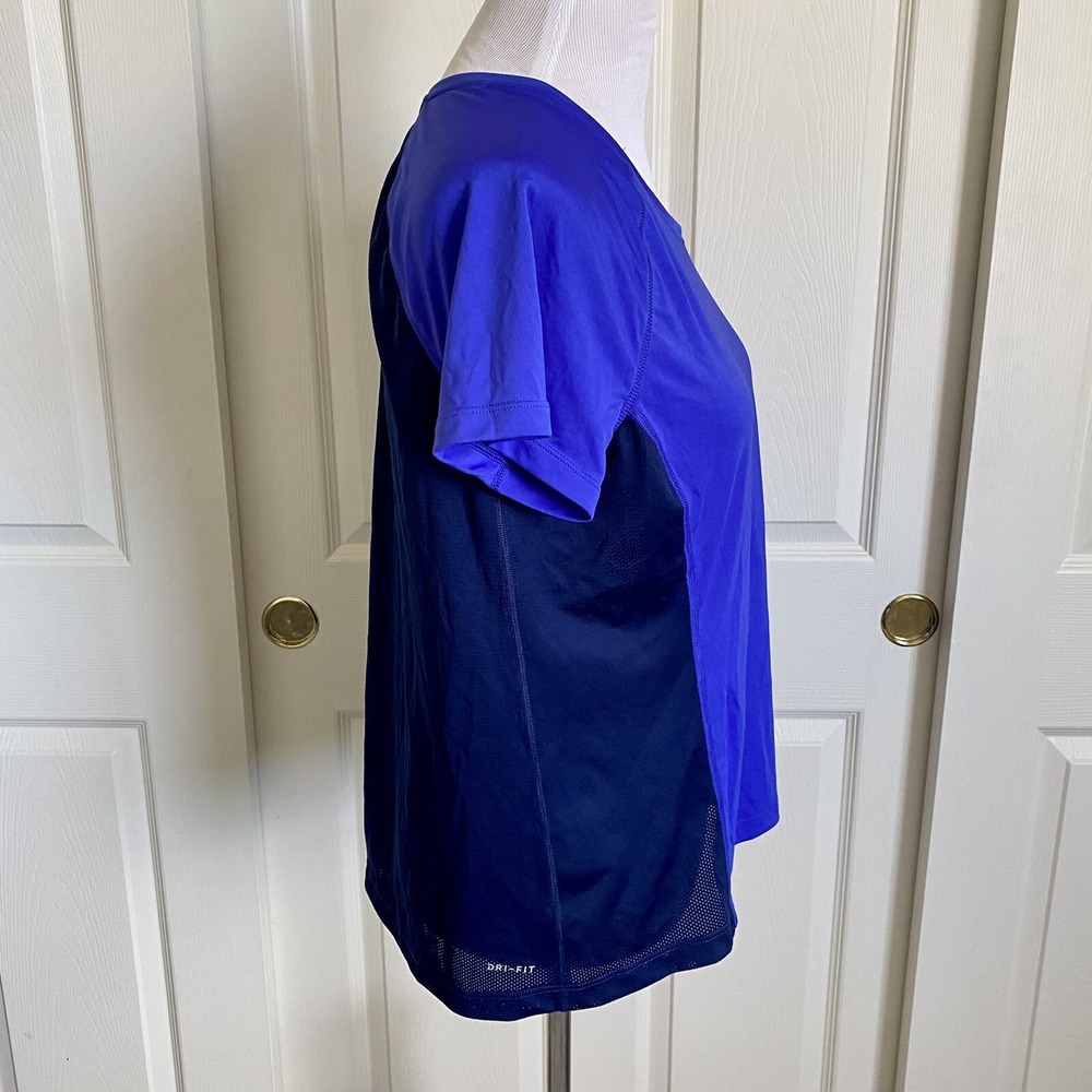 Nike Running Dri Fit Purple/Blue Mesh-Back Shirt XL - Picture 3 of 8